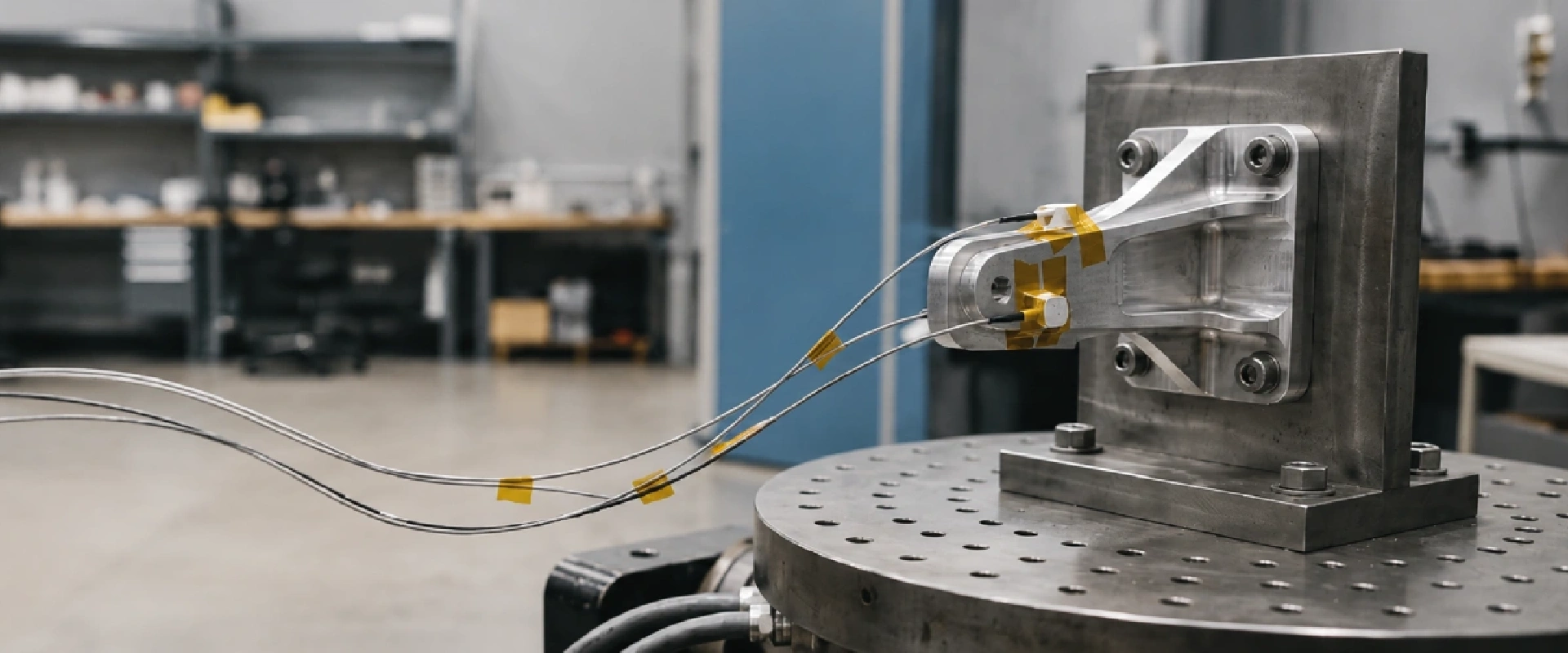 Aircraft vibration test setup